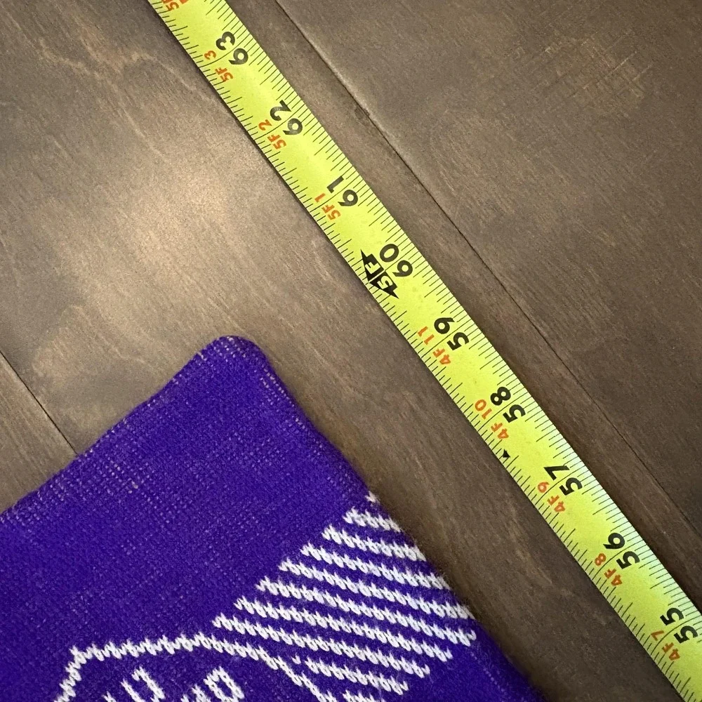 Ruffneck Orlando City SC MLS Soccer Supporters Scarf‎ Purple White Knit Fan